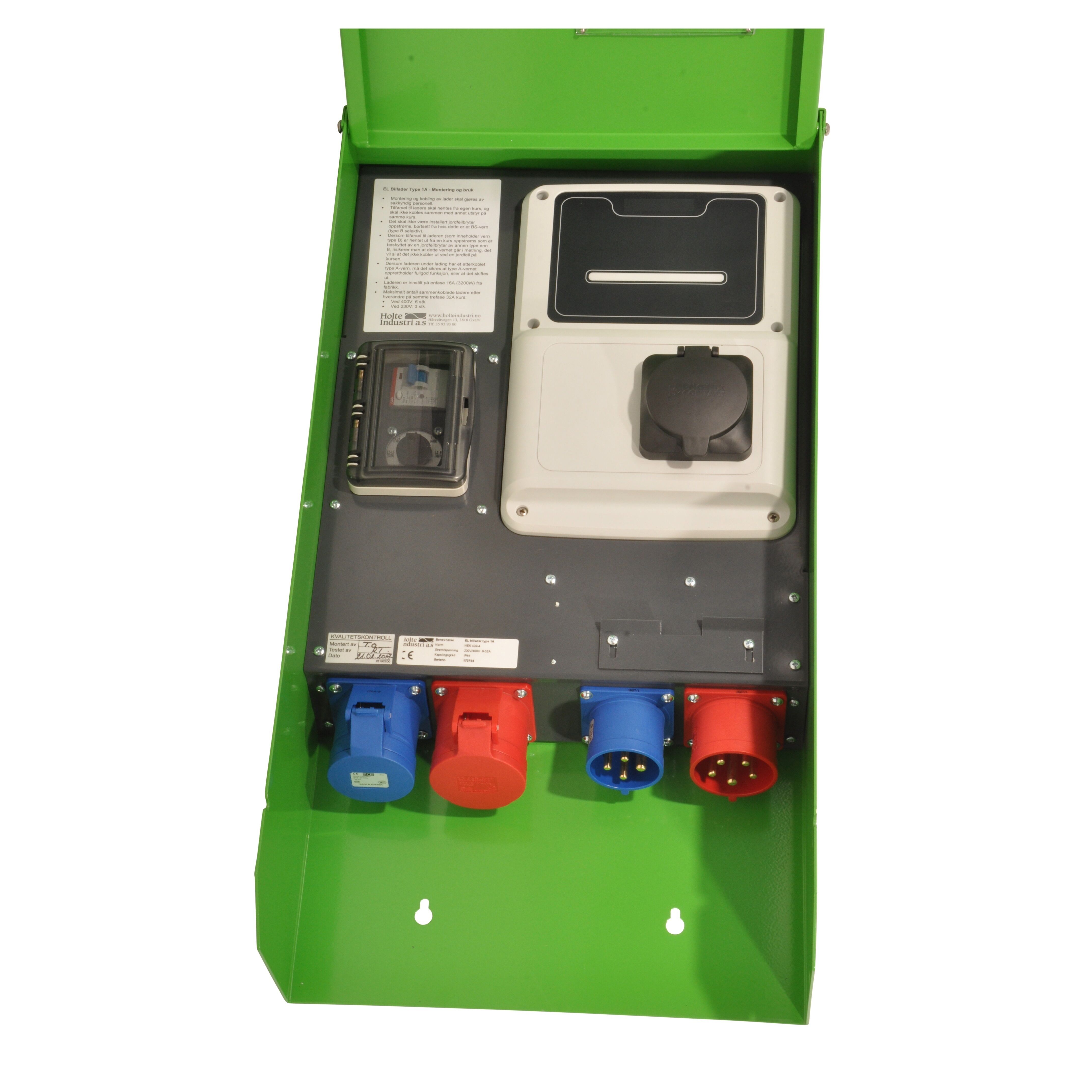 Ladestasjon for elbil 32A, 230V/400V kombi Ladestasjon for elbil 32A, 230V/400V kombi